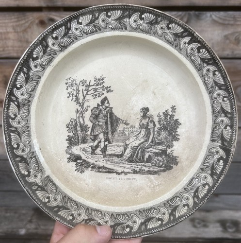 Assiette parlante faïence - parlante,