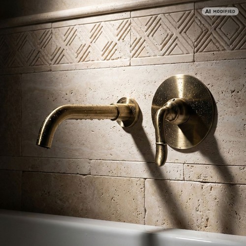 Robinet lavabo sous mural - de,
