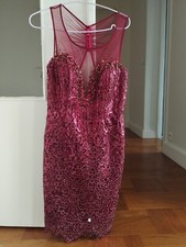 robe cocktail mariage Rouge Bordeaux