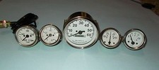 Willys MB Jeep Ford Gpw CJ - Compteur+Température+Huile + Essence + Amp Jauge -