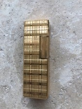 ancien briquet John Sterling plaqué or à gaz rechargeable