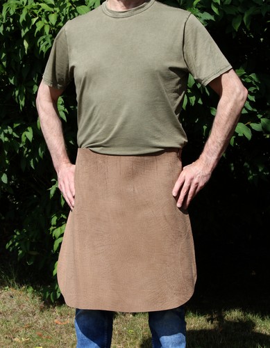 Forte jupe cuir - cuir,, tablier