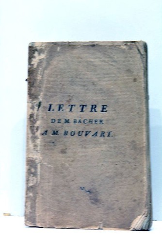 Bacher lettre controverse - bacher,