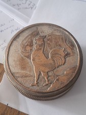 Rare Boite Patriotique Coq Poilu Ww1 Drapeau