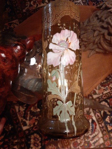 Grand vase ancien emaille - grand,