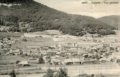 Carte suisse vallorbe - vallorbe, vue
