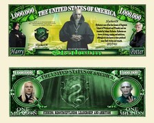 HARRY POTTER SERPENTARD ! BILLET MILLION $ ! VOLDEMORT House SLYTHERIN Poudlard