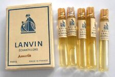 Echantillons     LANVIN      5   tubes    dans une  boite