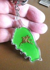 Ancien porte clé Mobil Cheval Ailé Routes Corse Automobile Garage Huile Station.