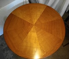 Table ronde a 2 allonges des années 50