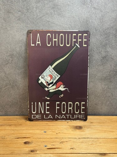 Plaque métal chouffe 126 - chouffe,