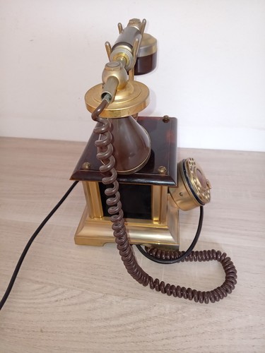 Téléphone rotatif vintage - téléphone,