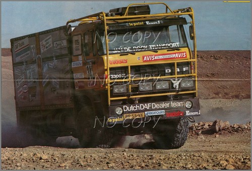 Poster camion dakar daf volvo - camion,