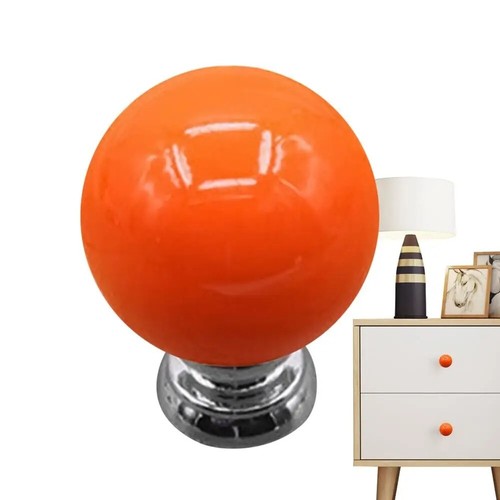 Bouton porte orange vintage - bouton,
