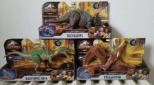 NEW Jurassic World Baryonyx Grim, Triceratops & Pteranodon Sound Strike Lot