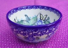 Ancien très joli petit bol papillons ARKADIA Boleslawiec Poland - Butterfly  C19