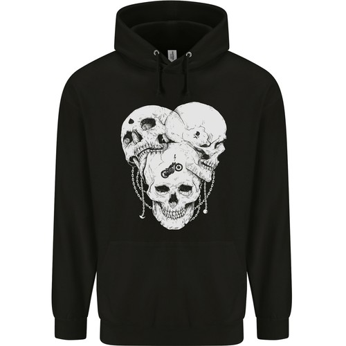 Hoodie pour homme démon biker - hoodie,