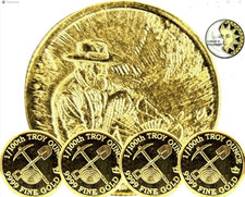 LOT 5 X 1/100 OZ MONARCH .9999