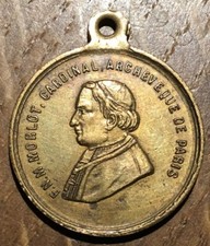 MÉDAILLE RELIGIEUSE  F.N.M. MORLOT CARDINAL ARCHEVÊQUE DE PARIS (254) 