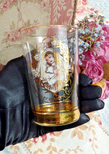 Ancien verre souvenir - verre,