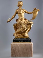 "Allégorie de l'histoire" - GEORGES BAREAU (1866-1931), Fonte F. Barbedienne