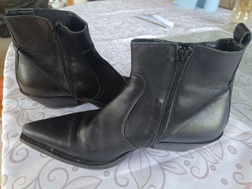 Bottines type santiag - type,