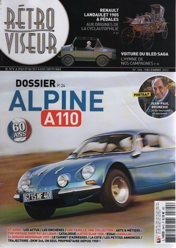 Retroviseur 394 alpine - retroviseur, a110