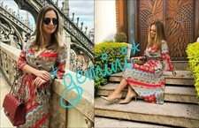 Zara Robe Plissé Jupe Foulard