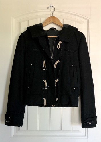 Topshop black duffle - topshop, coat