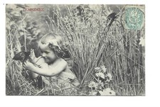 CARTE FANTAISIE BERGERET  ESPIEGLE