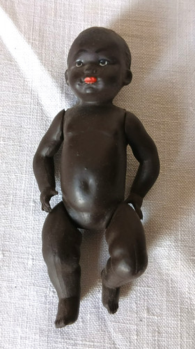 Ancienne poupee baigneur noir - poupee,
