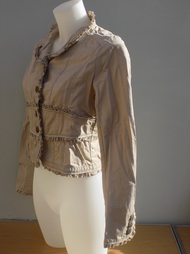 Blouson jean beige jennyfer - blouson,