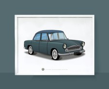 Poster Simca Ariane gris vert