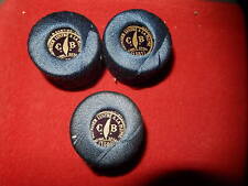 3 BOBINES ANCIENNES CB REPRISE LUSTRE A LA PLUME BRODERIE COUTURE DENTELLE FIL 