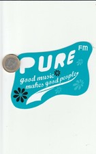 Autocollant.  Radio. PURE FM