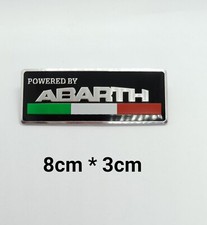 POWERED BY ABARTH Fiat Sport 3D badge emblème autocollant 500 595 124 