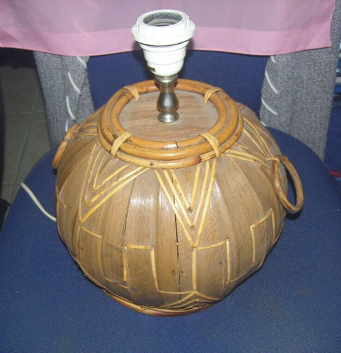Pied lampe vintage boule - de,