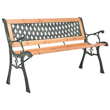Banc de jardin 116 cm Fonte et
