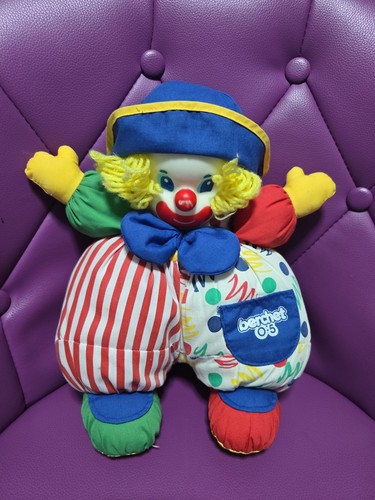 Doudou peluche vintage clown - vintage,