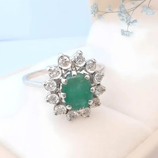 Bague marguerite vintage avec