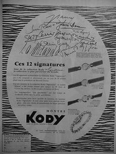 PUBLICITÉ KODY MONTRE SUISSE