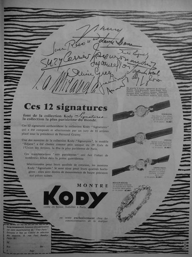 Publicité kody montre - montre, suisse