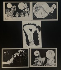 5 CARTES POSTALES FEMME - SEXY