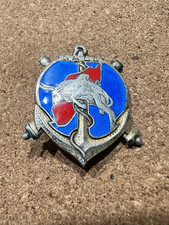 Insigne en argent Indochine,  LEGION,TDM, Coloniale, Cavalerie  AIR TIRAILLEURS