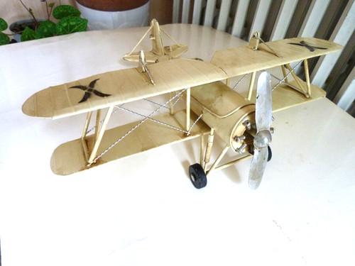 Jouet avion biplan - avion, en