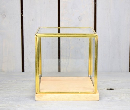Vitrine verre laiton - verre,