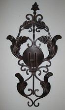 Iron leaf design wall - leaf,