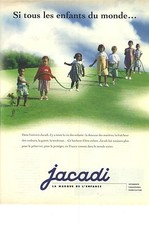 PUBLICITE ADVERTISING 1996   JACADI vetements " si tous les enfants......!