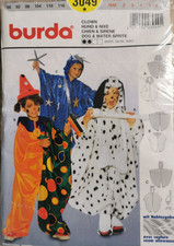 3049 PATRON "BURDA CARNAVAL COSTUME CLOWN CHIEN SIRENE  18 MOIS AU 6 ANS