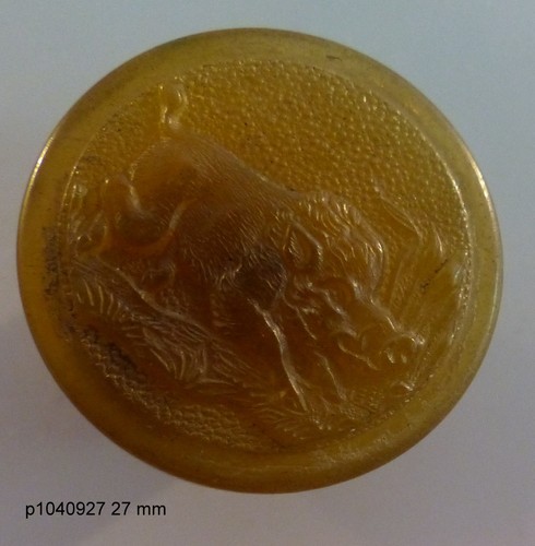 Bouton chasse venerie 27 mm - bouton,